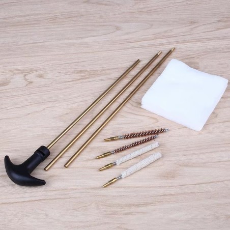 Baguette de nettoyage avec écouvillons calibre 4,5 et 5,5 mm à plomb / .17 et .22