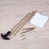 Baguette de nettoyage avec écouvillons calibre 4,5 et 5,5 mm à plomb / .17 et .22