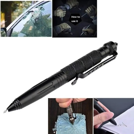Stylo tactique de défense avec pointe brise vitre