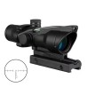 Viseur point rouge Red Dot ACOG 4x32 avec réticule chevron en Fibre optique vert
