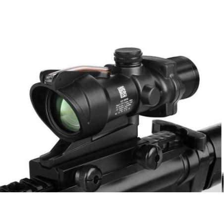 Viseur point rouge Red Dot ACOG 4x32 avec réticule chevron en Fibre optique vert