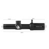 Lunette de battue 1-5x24 tube de 30 mm et colliers de 11 ou 22 mm aux choix