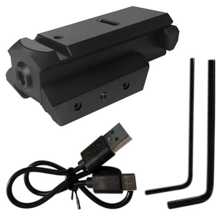 Laser rouge rechargeable pour rail de 11 mm