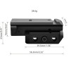 Laser rouge rechargeable pour rail picatinny
