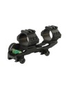 Monobloc 20 MOA diamètre 25.4 (1") et 30 mm pour rail picatinny avec rail, niveau à bulle et à angle
