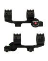 Monobloc 20 MOA diamètre 25.4 (1") et 30 mm pour rail picatinny avec rail, niveau à bulle et à angle