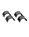 Monobloc 20 MOA diamètre 25.4 (1") et 30 mm pour rail picatinny avec rail, niveau à bulle et à angle