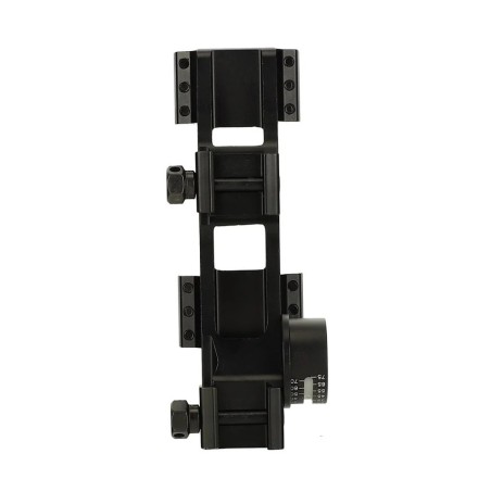 Monobloc 20 MOA diamètre 25.4 (1") et 30 mm pour rail picatinny avec rail, niveau à bulle et à angle