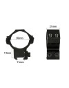 Colliers bas rail 11 mm pour lunette de tir diamètre 30 mm