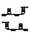 Monobloc déporté pour rail 11 mm et lunette avec tube de 25.4 (1") et 30 mm avec niveau à bulle