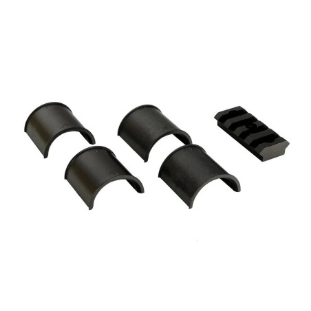 Monobloc déporté pour rail 11 mm et lunette avec tube de 25.4 (1") et 30 mm avec niveau à bulle
