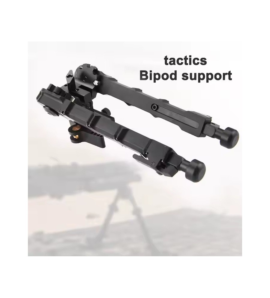 Bipied tactique pendulaire avec fixation rapide pour rail picatinny