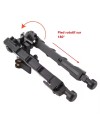 Bipied tactique pendulaire avec fixation rapide pour rail picatinny