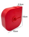 Dévidoir Rouge de pastilles autocollantes + 1000 pastilles noires