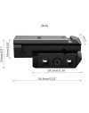 Laser vert rechargeable pour rail picatinny et 11 mm