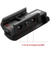 Laser vert rechargeable pour rail picatinny et 11 mm
