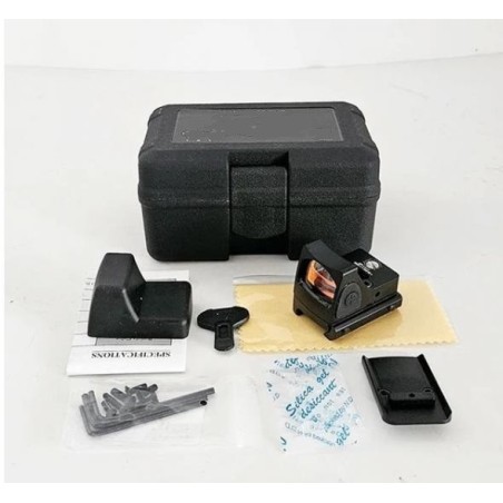 Micro red dot point rouge pour rail picatinny avec platine pour montage glock