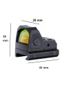 Micro red dot point rouge pour rail picatinny avec platine pour montage glock