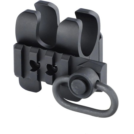 Montage rails picatinny latéraaux et attache sangle QD pour fusil à pompe