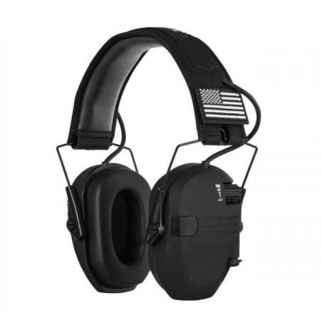 Casque de protection auditive électronique coloris noir
