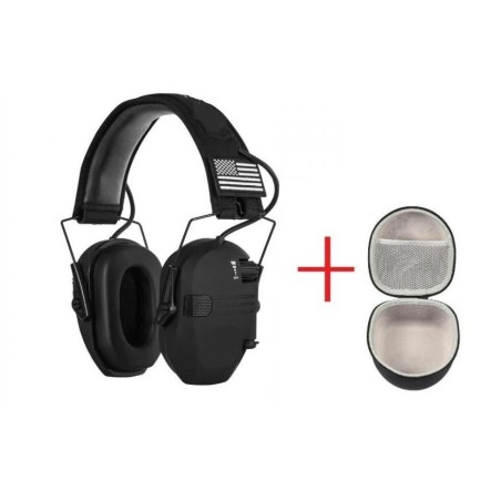 Casque de protection auditive électronique coloris noir
