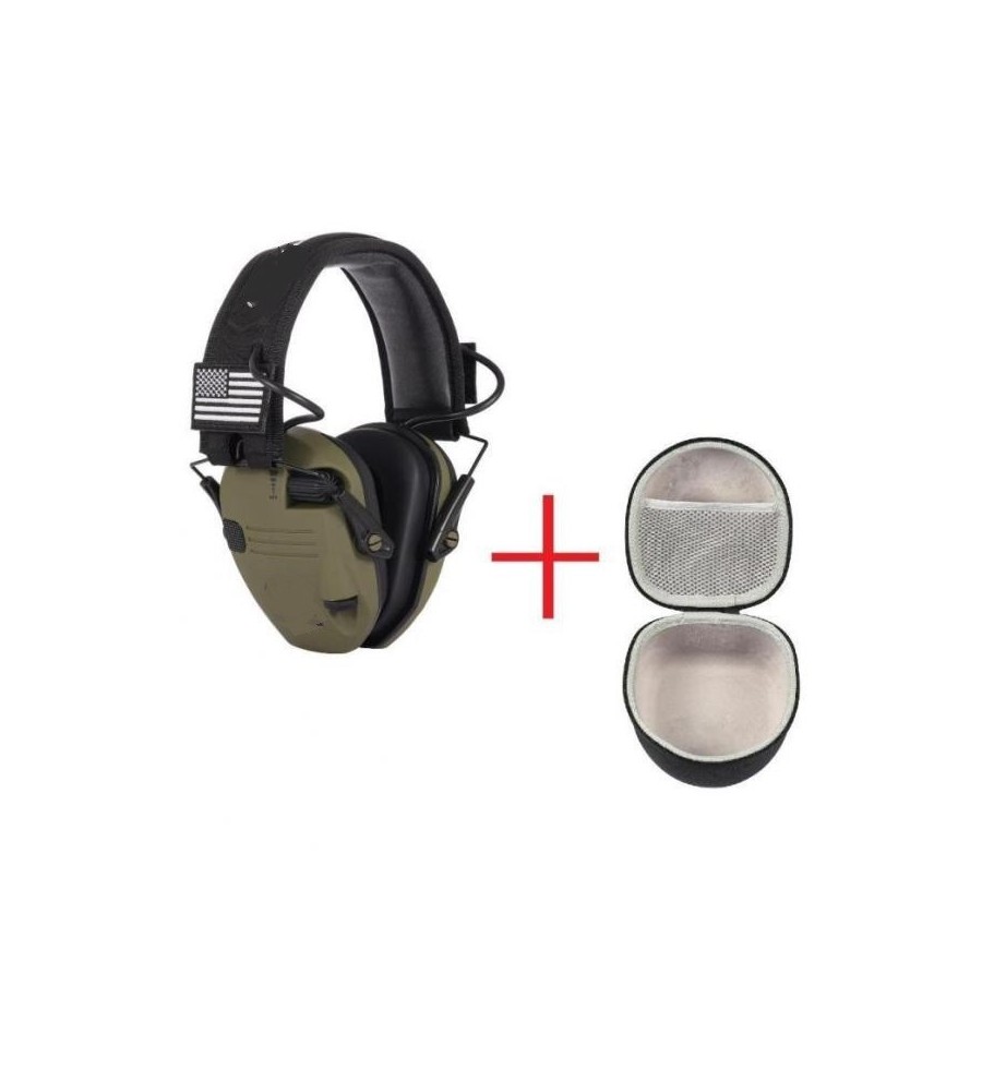 Casque de protection auditive électronique coloris desert