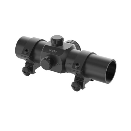 Red Dot Viseur point rouge 1x30 avec collier pour rail picatinny (Colliers de 11 mm possible)