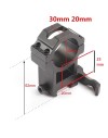 Colliers de fixation haut avec attache rapide pour lunette de tir rail 22 mm diamètre 30 mm