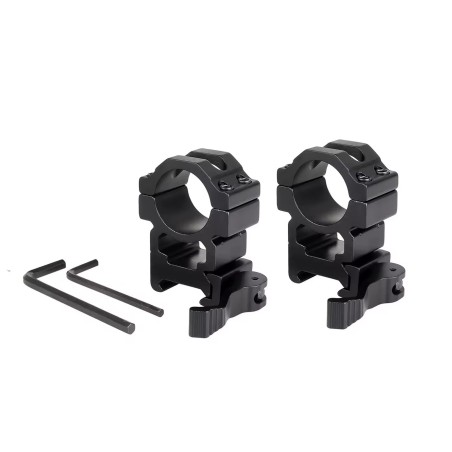 Colliers de fixation haut avec attache rapide pour lunette de tir rail 22 mm diamètre 30 mm