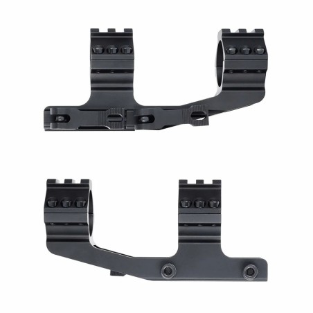Monobloc déporté avec attache rapide pour rail Picatinny et lunette avec tube de 25.4 (1") et 30 mm