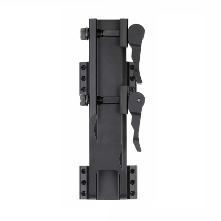 Monobloc déporté avec attache rapide pour rail Picatinny et lunette avec tube de 25.4 (1") et 30 mm