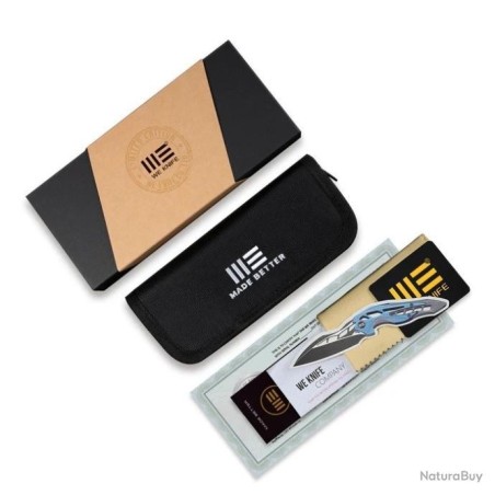 Couteau pliant WE Knife Nefaris manche titanium Edition limitée et numérotée