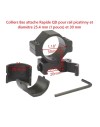 Colliers de fixation bas avec attache rapide pour lunette de tir rail 22 mm diamètre 25,4 / 30 mm