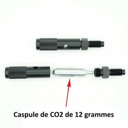 Adaptateur CO2 88 vers 1x 12 grammes compatible Umarex MCX et MPX