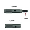 Adaptateur CO2 88 vers 1x 12 grammes compatible Umarex MCX et MPX