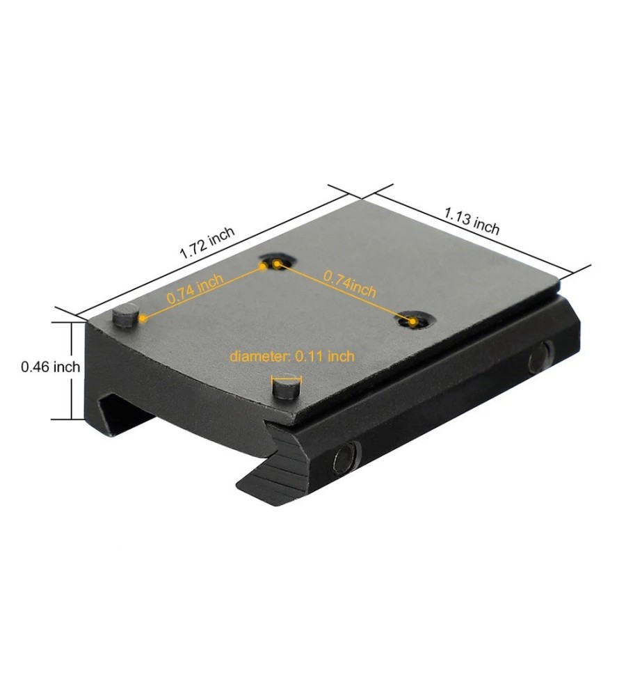Rail Picatinny 11mm NURCIX Supports De Montage Picatinny, Profil Haut En Pouces Et Profil Support Lunette De Tir
