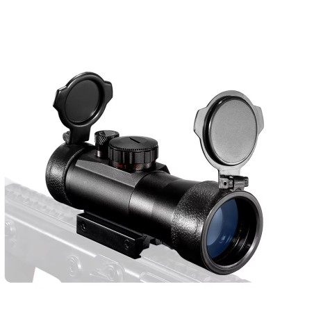 Red Dot 3x44 avec Zoom, Point Rouge et Vert – Rail 11/22 mm – Résistan