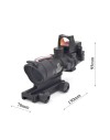 Viseur Point Rouge ACOG 4x32 avec Micro Red Dot RMR Amovible et Platin