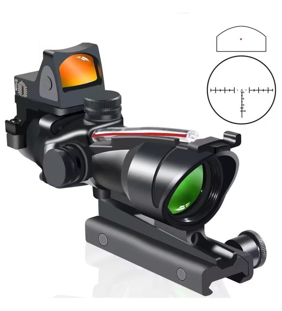 Red Dot 4x32 Avec Visée Fibre Optique Supérieur Pour Rail Picatinny Item 13153486