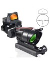 Viseur Point Rouge ACOG 4x32 avec Micro Red Dot RMR Amovible et Platin