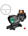 Viseur Point Rouge ACOG 4x32 avec Micro Red Dot RMR Amovible et Platin