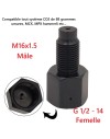Adaptateur CO2 88 vers systeme HPA / bouteille paintball (G1/2-14)