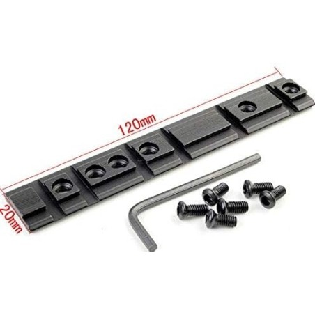 Embase Rail Weaver et 11 mm pour Carabine Ruger 10/22 – Aluminium, Dou