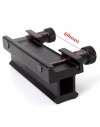 Réhausse de rail picatinny de 2,5 cm et 8,5 cm de long avec attache sans outil