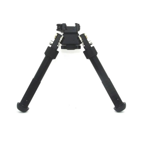 Bipied tactique rotatif et pivotant avec fixation attache rapide pour rail picatinny