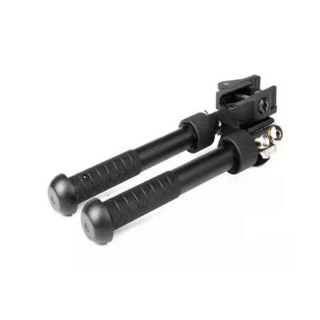 Bipied tactique rotatif et pivotant avec fixation attache rapide pour rail picatinny