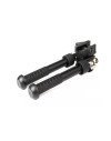 Bipied tactique rotatif et pivotant avec fixation attache rapide pour rail picatinny