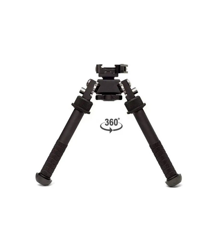 Bipied tactique rotatif et pivotant avec fixation attache rapide pour rail picatinny