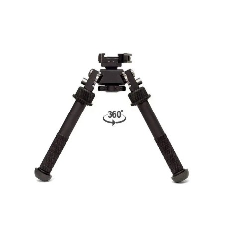 Bipied tactique rotatif et pivotant avec fixation attache rapide pour rail picatinny