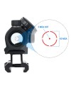 Red Dot 3MOA avec cercle 50MOA avec élévateur tunnel pour rail picatinny pour calibres de chasse (.300/.308/12GA etc)